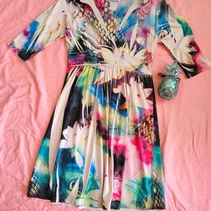 🌴Body Central🌺Brand New Vintage Pretty Flowy Floral Dress